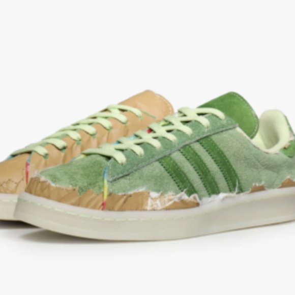 adidas gazelle silver green womens Adidas Campus 80s Crop main image 1
